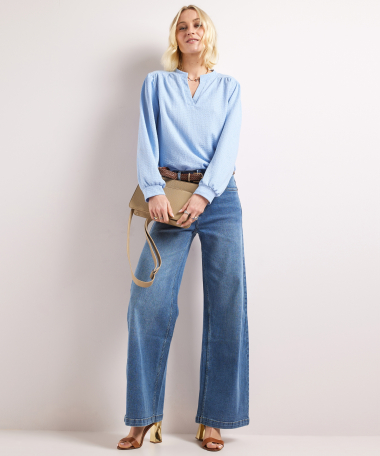 v-hals top structuur