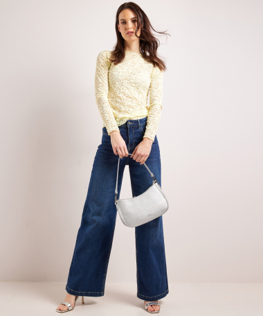 kanten top lange mouwen