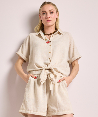 blouse met knoopsluiting