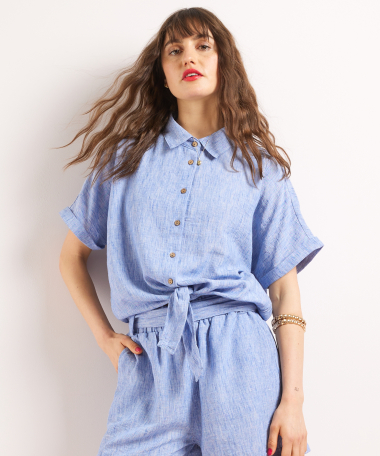 blouse met knoopsluiting