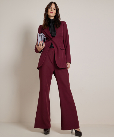 blouse met strikkraag