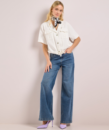 korte blouse met koordje