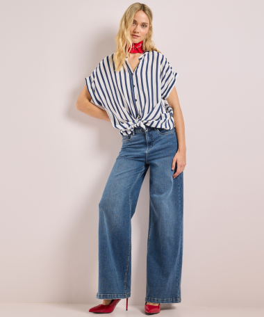 blouse met strepen