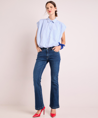 blouse met strepen