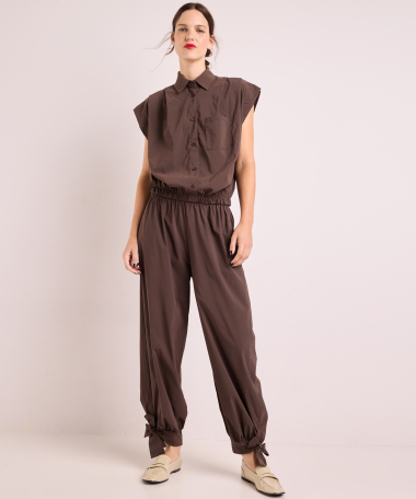 blouse met elastische zoom