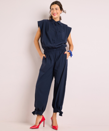 blouse met elastische zoom