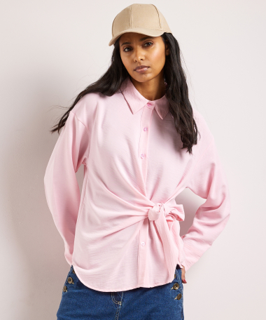 blouse met knoopdetail