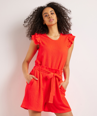 singlet crinkle met ruches