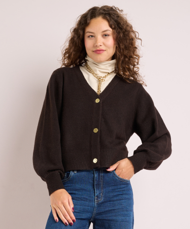 vest met v-hals
