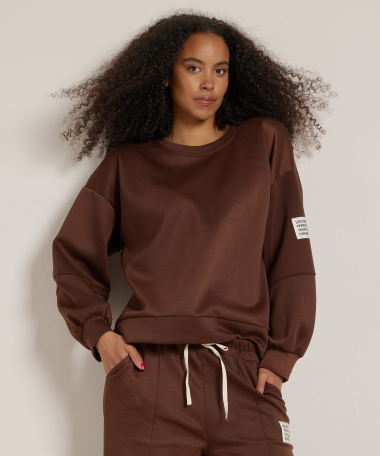 oversized trui met label