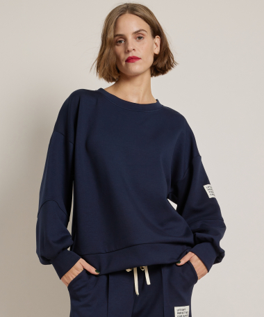 oversized trui met label