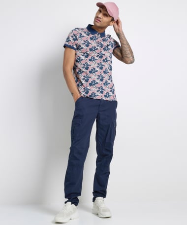 jersey polo all-over print