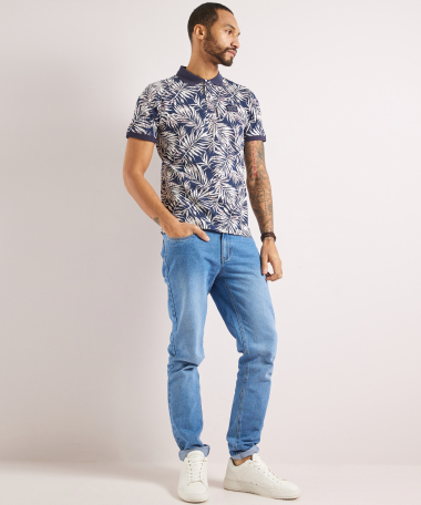 jersey polo all-over print