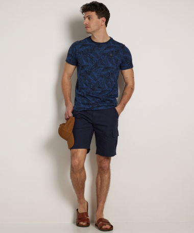 t-shirt met bladprint