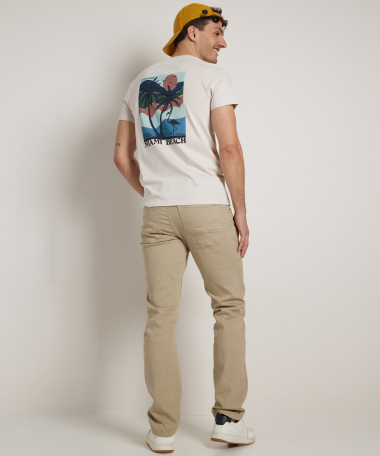 t-shirt met tropische backprint