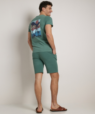 t-shirt met tropische backprint