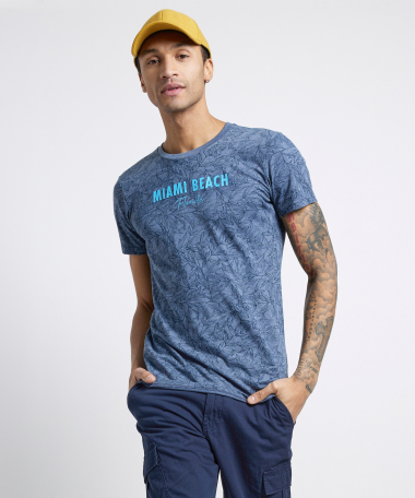 jersey t-shirt met tekstprint
