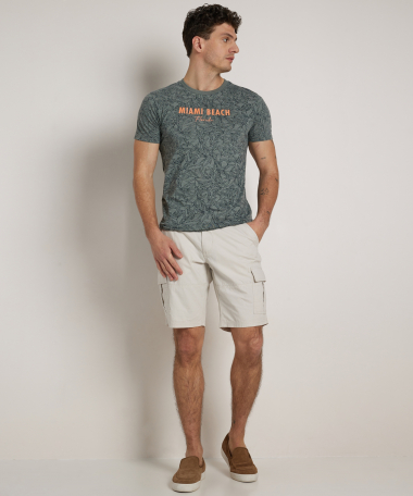 jersey t-shirt met tekstprint