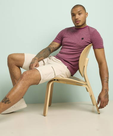 t-shirt met structuur