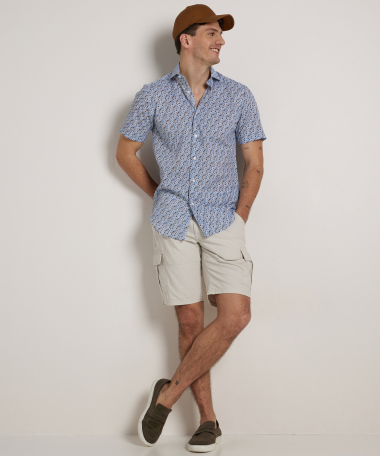 slim fit overhemd korte mouw