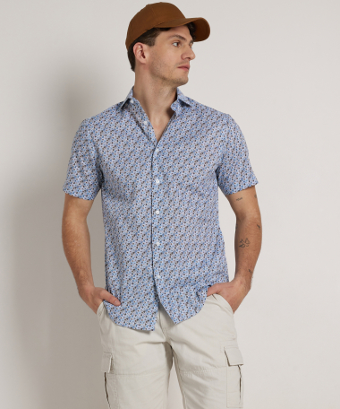 slim fit overhemd korte mouw