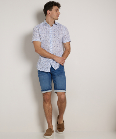 slim fit overhemd korte mouw