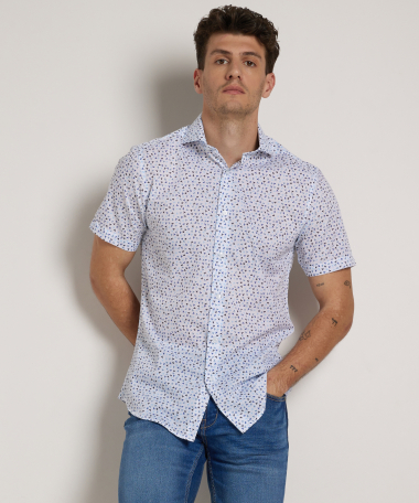 slim fit overhemd korte mouw