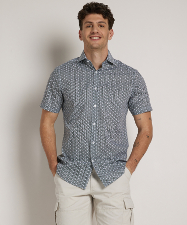 slim fit overhemd korte mouw