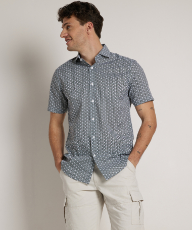 slim fit overhemd korte mouw