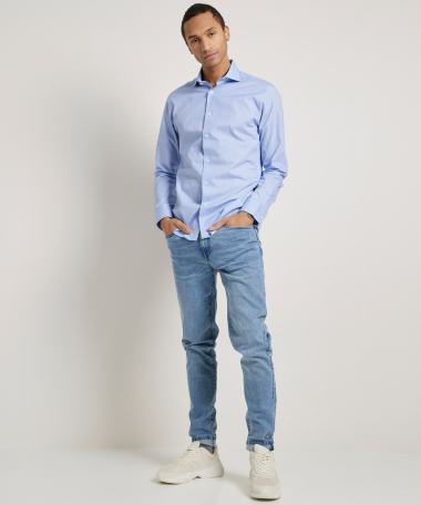 slim fit overhemd poplin