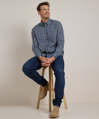 overhemd met streepjesprint