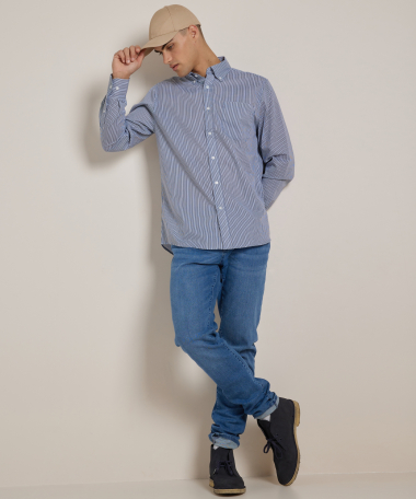 overhemd met streepjesprint