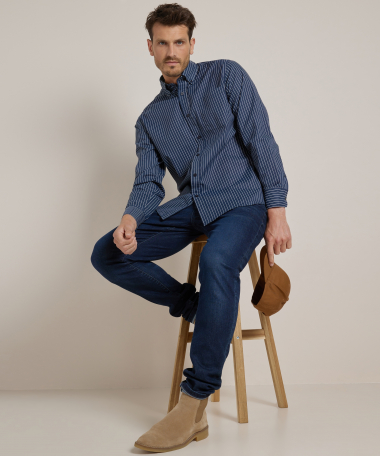 overhemd met streepjesprint