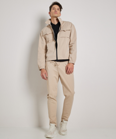 overshirt met zakken en rits