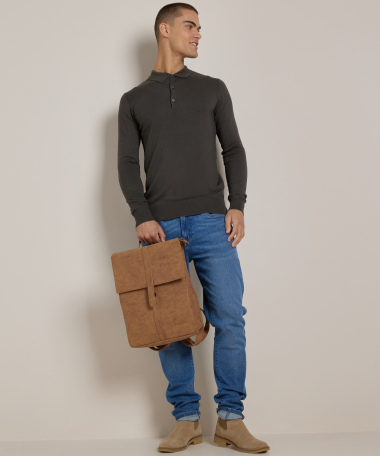 basic trui met polokraag