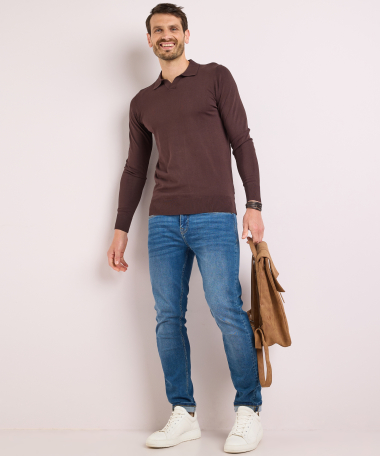 basic trui met kraag