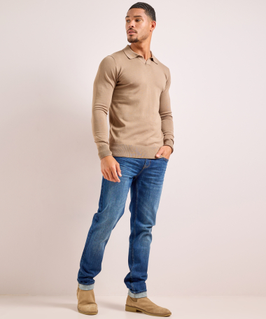 basic trui met kraag