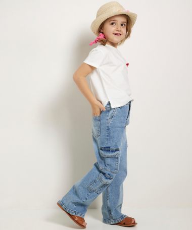t-shirt met gehaakt detail