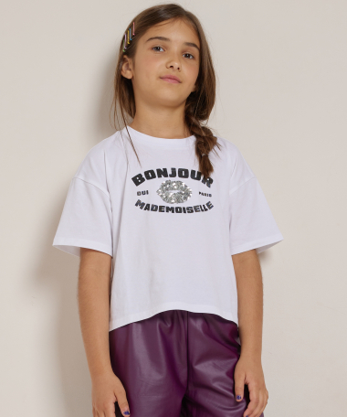 kort t-shirt met print