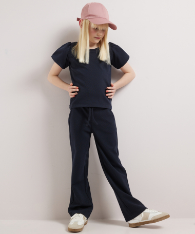 structuur t-shirt pofmouw