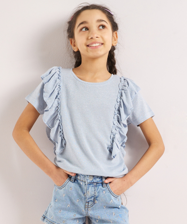 ruche t-shirt glitters