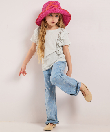 ruche t-shirt glitters