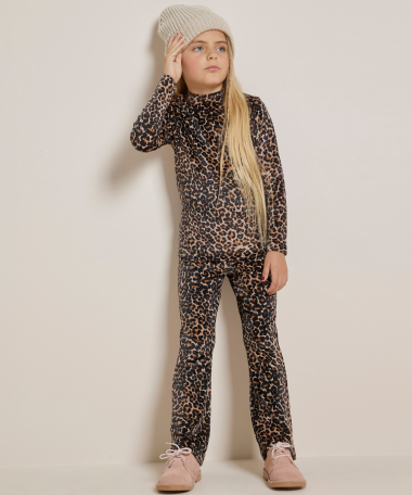 velvet top met print