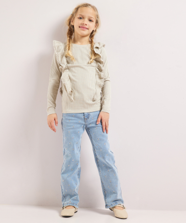 glitter top trendy ruches