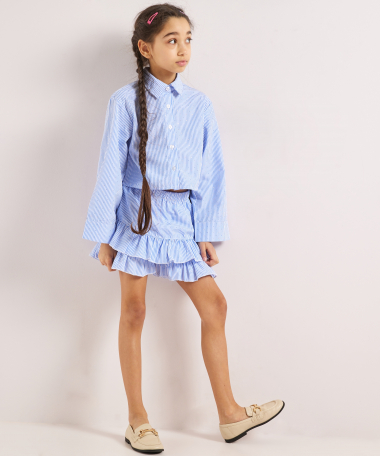 blouse met glitterstuds