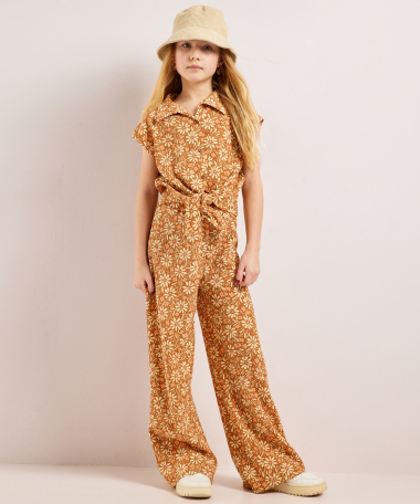 crinkle blouse met bloemenprint