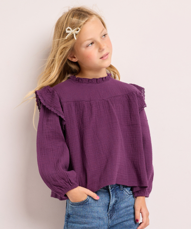 blouse met ruches