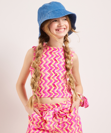 singlet met zigzag print