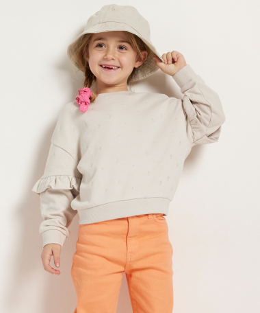 embroidery trui met ruches