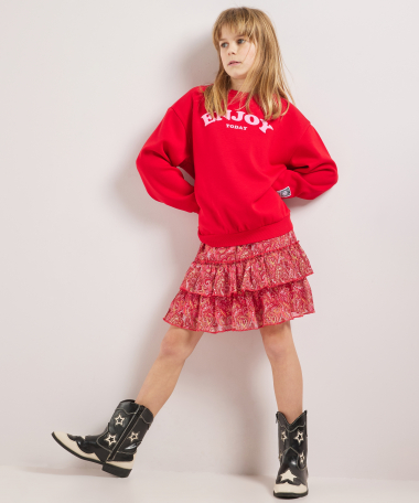 zachte trui met opdruk